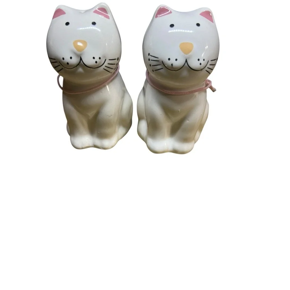 Salt And Pepper Cozy Cats Collection 1989‎ Ceramic 3-1/4